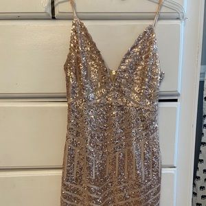 Gold TigerMist Mini Dress!✨